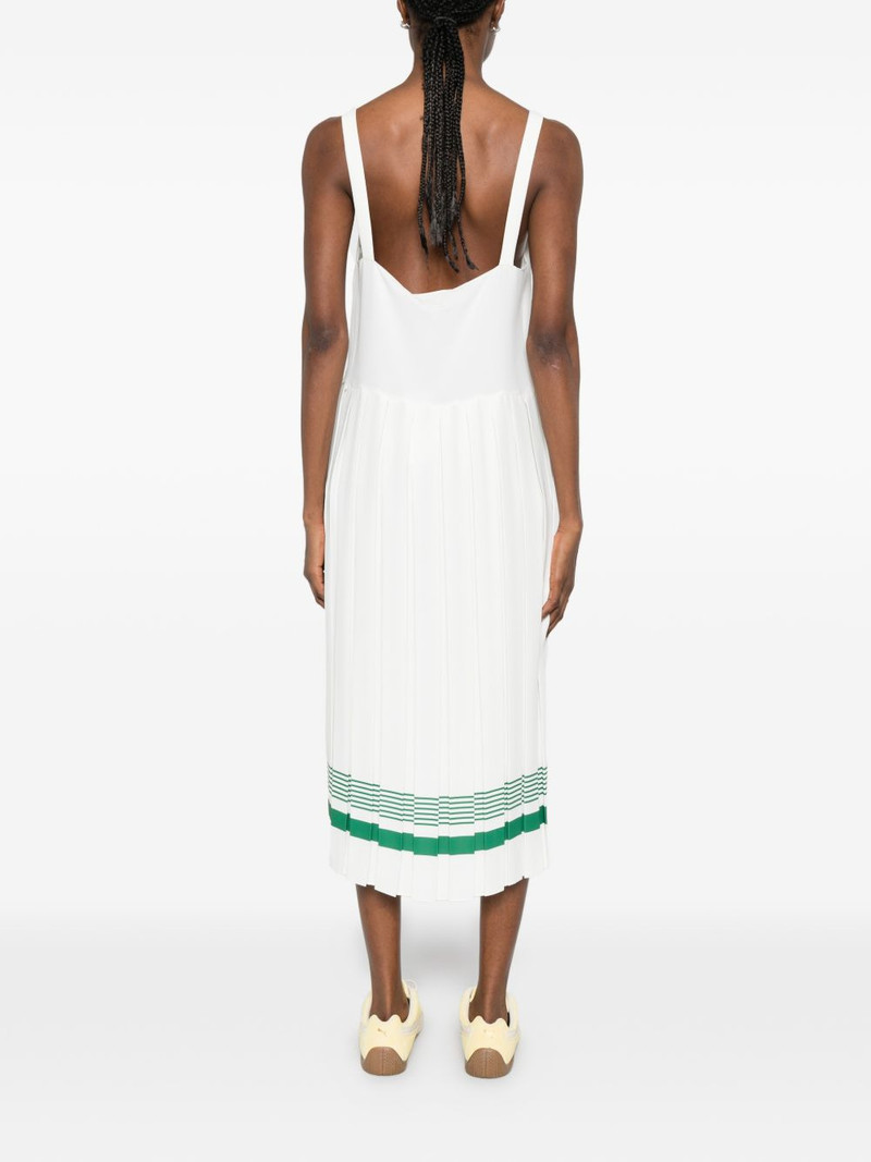 pleated stripe mini dress 4