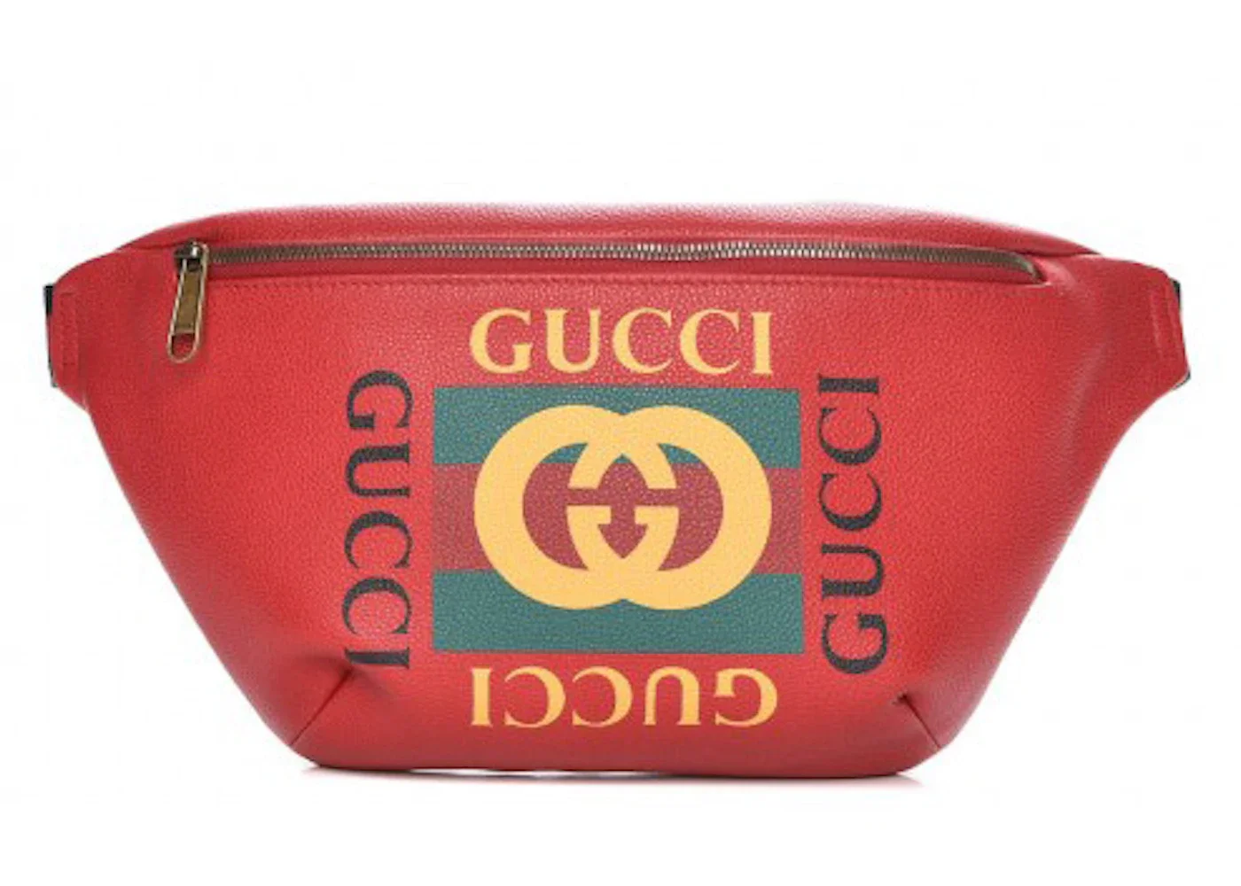 Gucci Logo Belt Bag Hibiscus Red - 1
