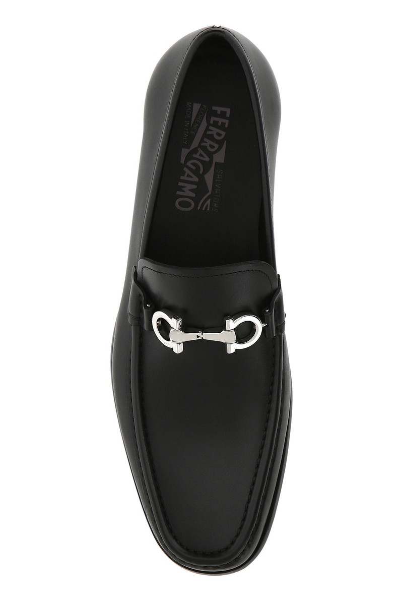Black leather loafers 4