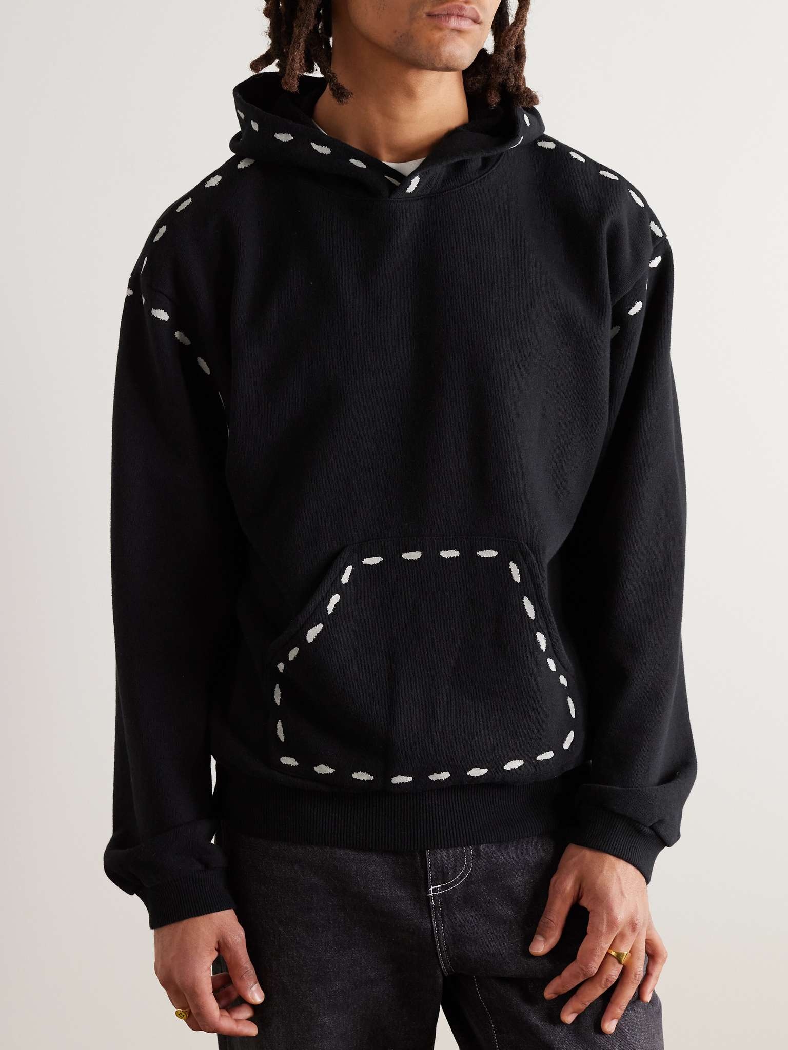Kapital Marionette Printed Cotton-Jersey Hoodie | REVERSIBLE