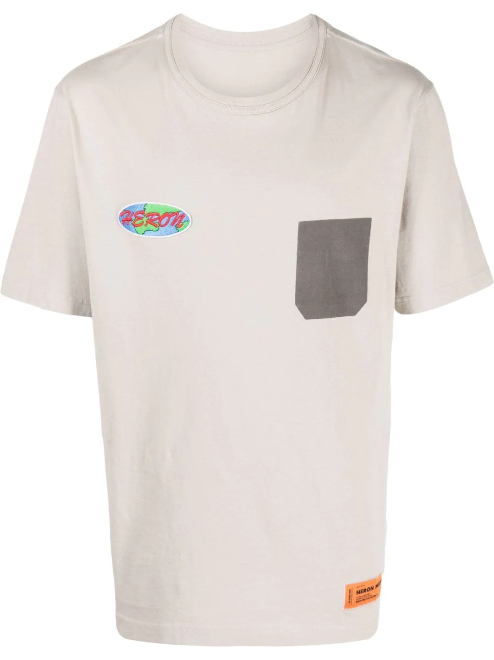 logo-print cotton T-shirt - 1