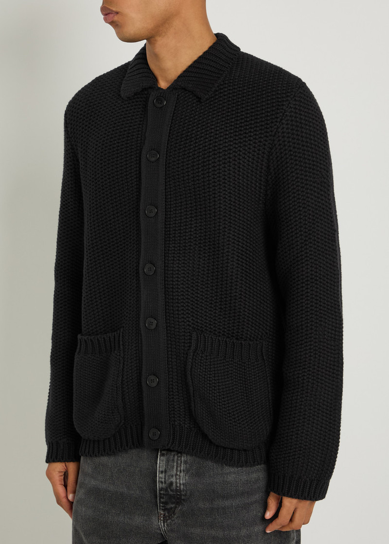 YMC Ymc Baker Cotton-knit Cardigan outlook
