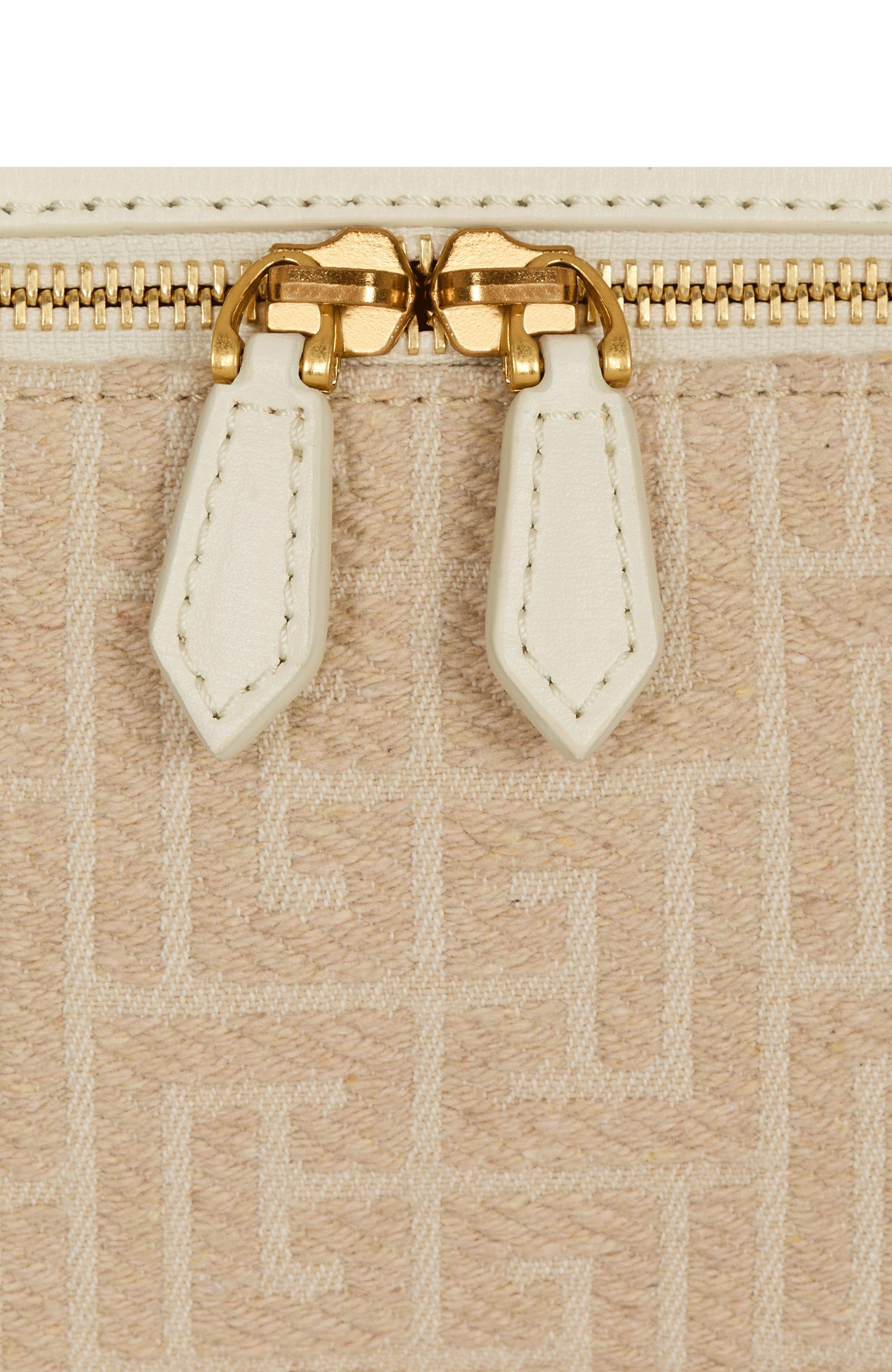 Balmain B-Army Vanity Case in monogrammed canvas and calfskin in Beige at Nordstrom - 7