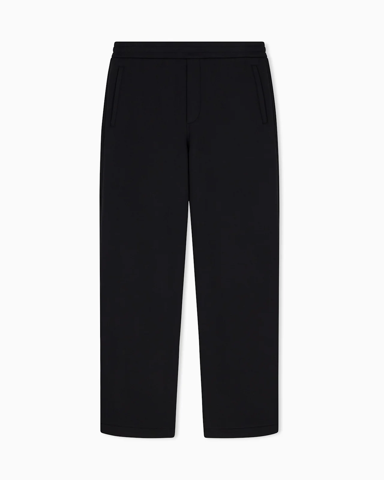 OVERSIZED TROUSERS IN LYOCELL AND COTTON JERSEY - 1