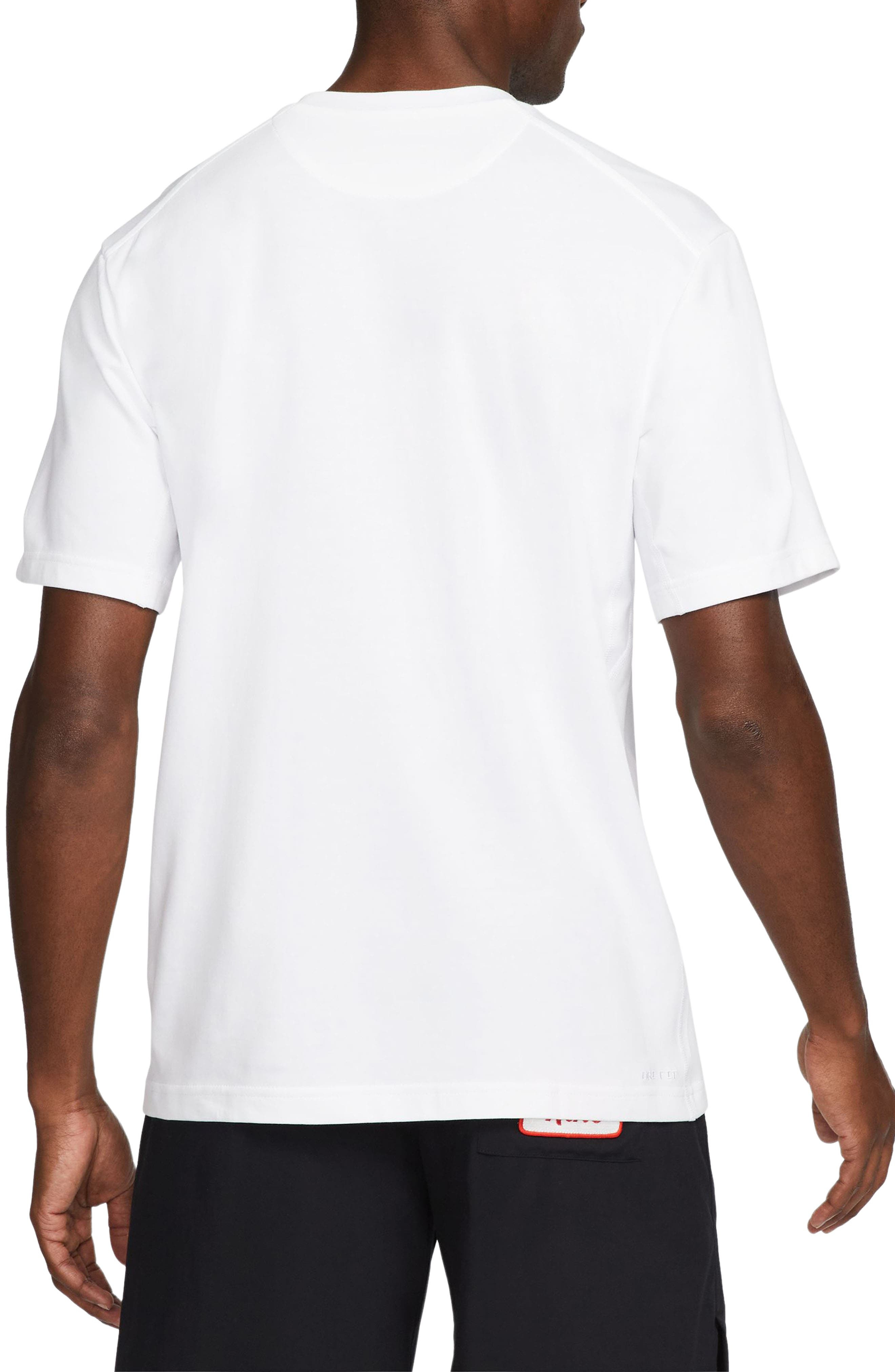 Nike Primary Training Dri-FIT Short Sleeve T-Shirt in White/White at Nordstrom - 2