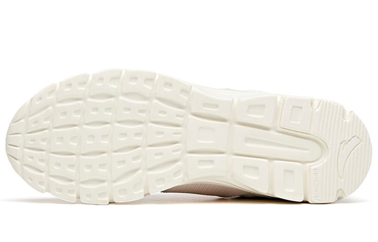 (WMNS) ANTA Running Series Sneakers Leather 'White Pink Blue' 92625512-41 - 4