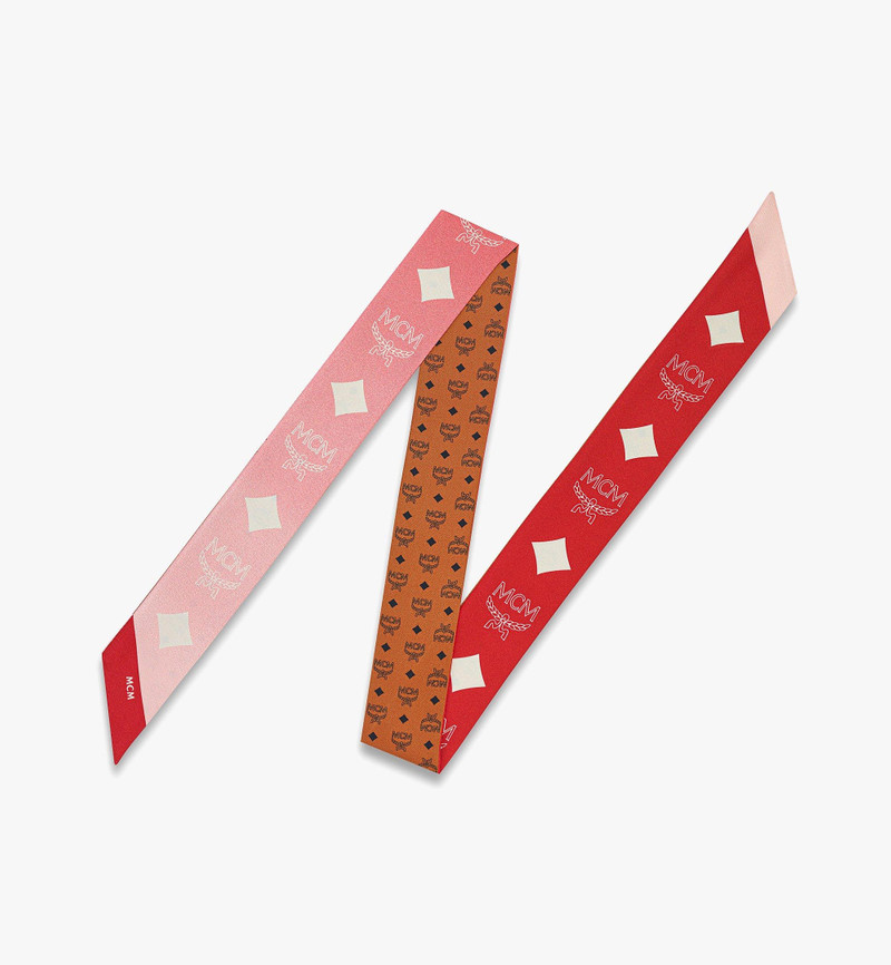 Reversible Monogram Print Petite Scarf in Organic Silk 1