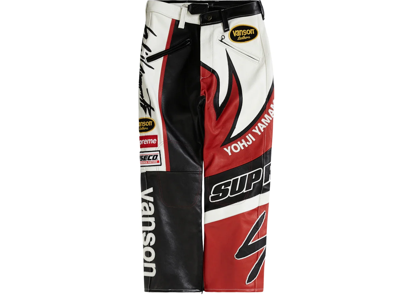 Supreme Yohji Yamamoto Vanson Leathers Split Pant White - 1