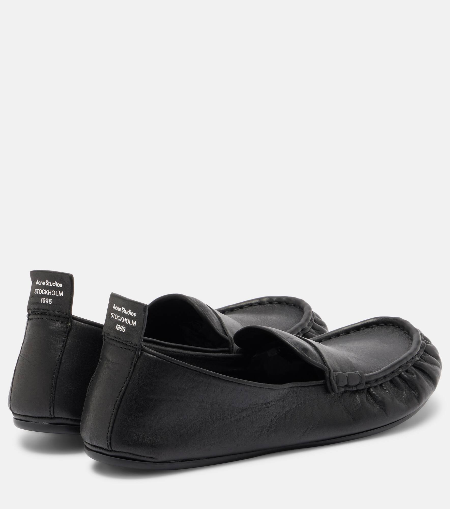 Leather penny loafers - 2