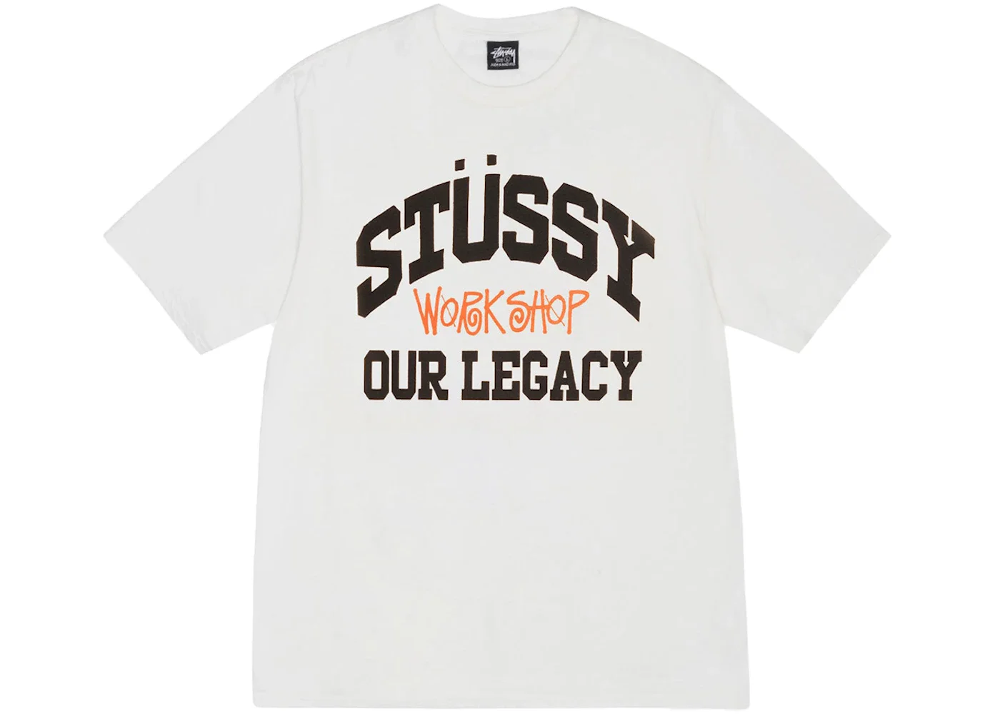 Stussy x Our Legacy Work Shop Collegiate Pigment Dyed Tee Natural - 1