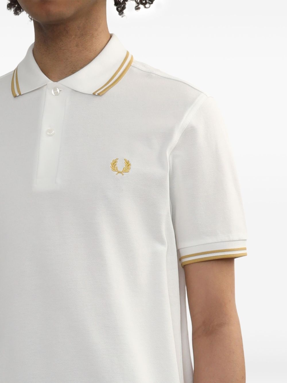 logo-embroidered polo shirt - 5