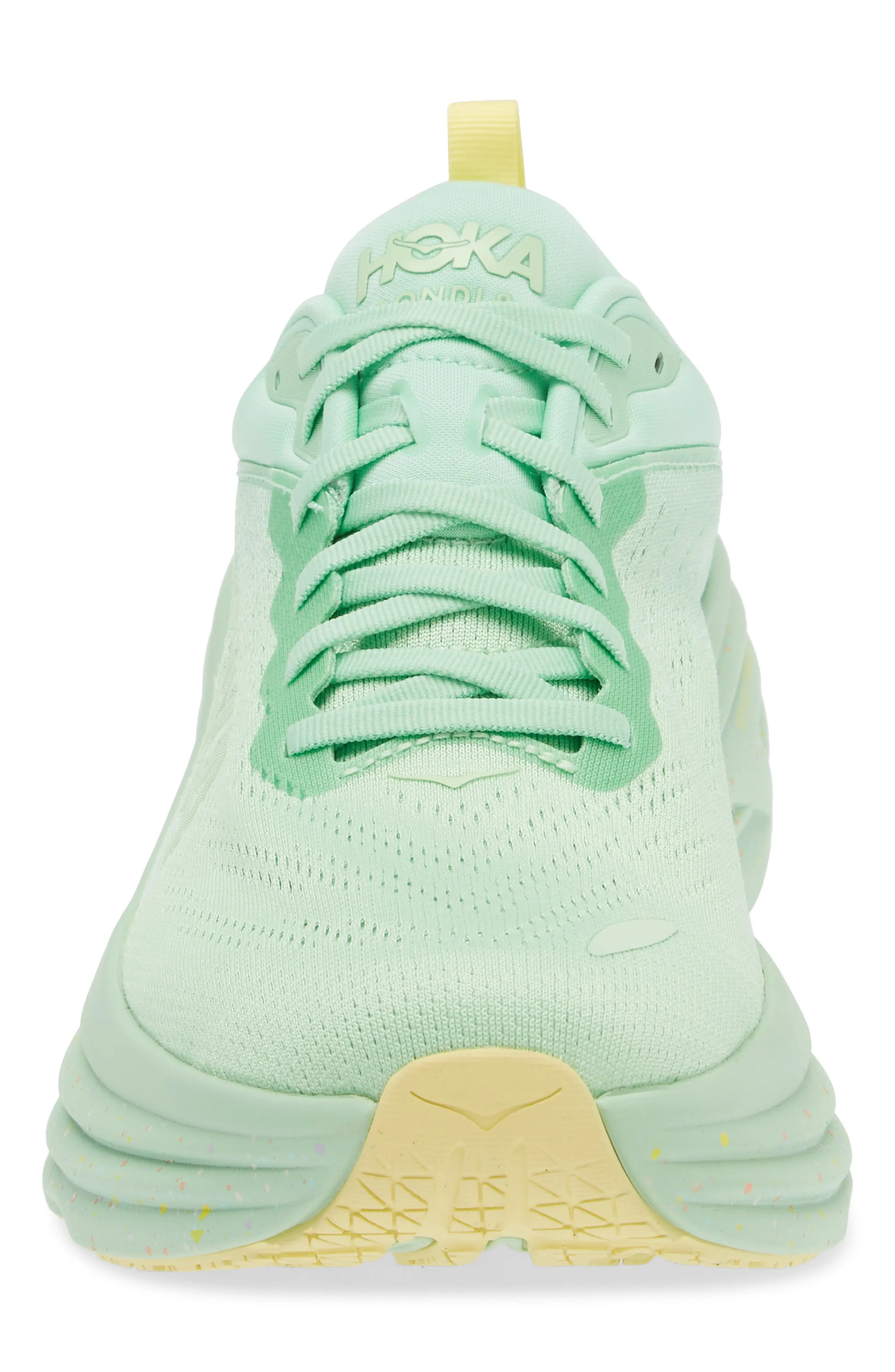 Bondi 8 Running Shoe in Lime Glow /Lemonade - 4