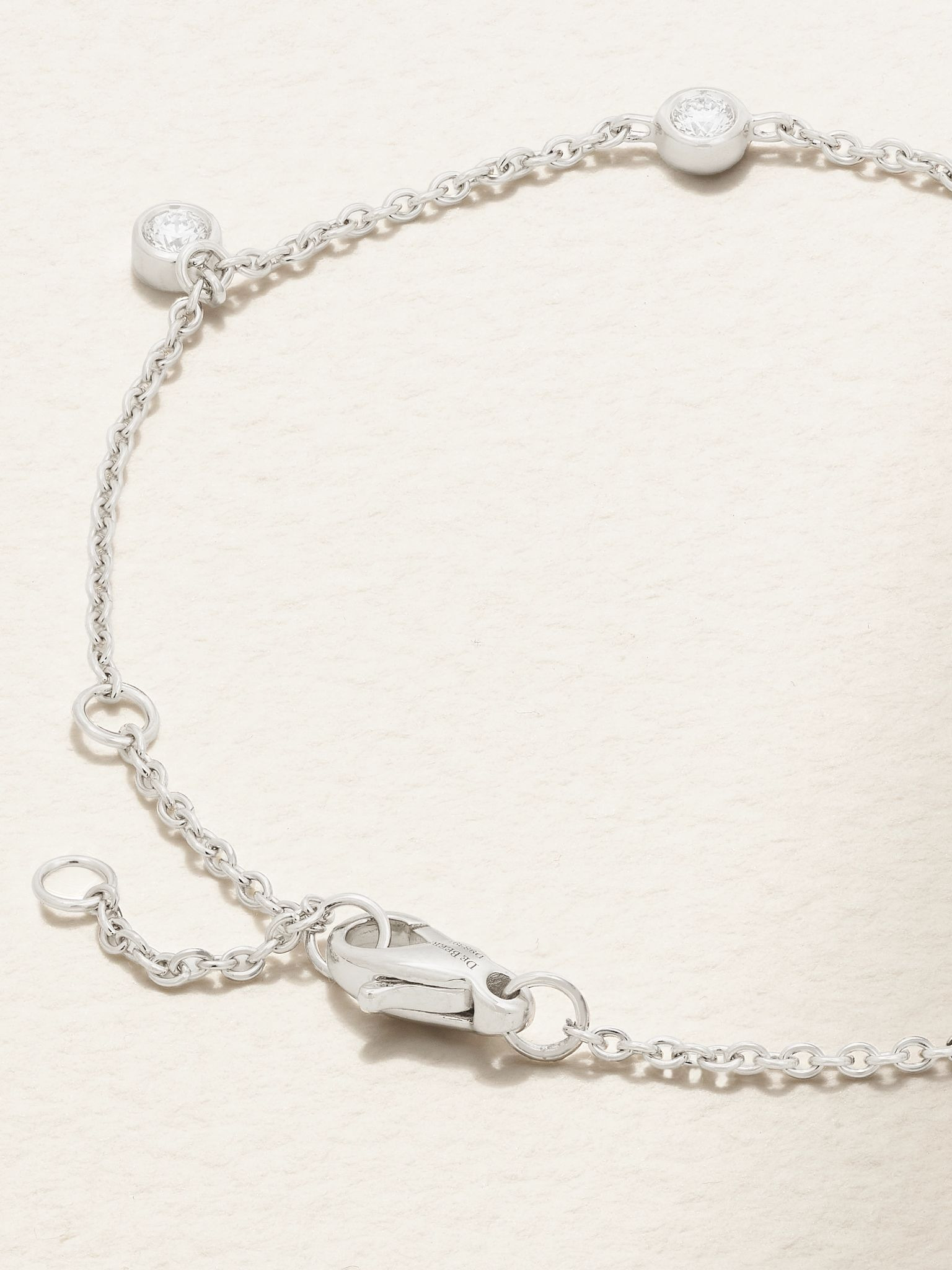 My First De Beers Clea 18-karat white gold diamond bracelet Gold - 3