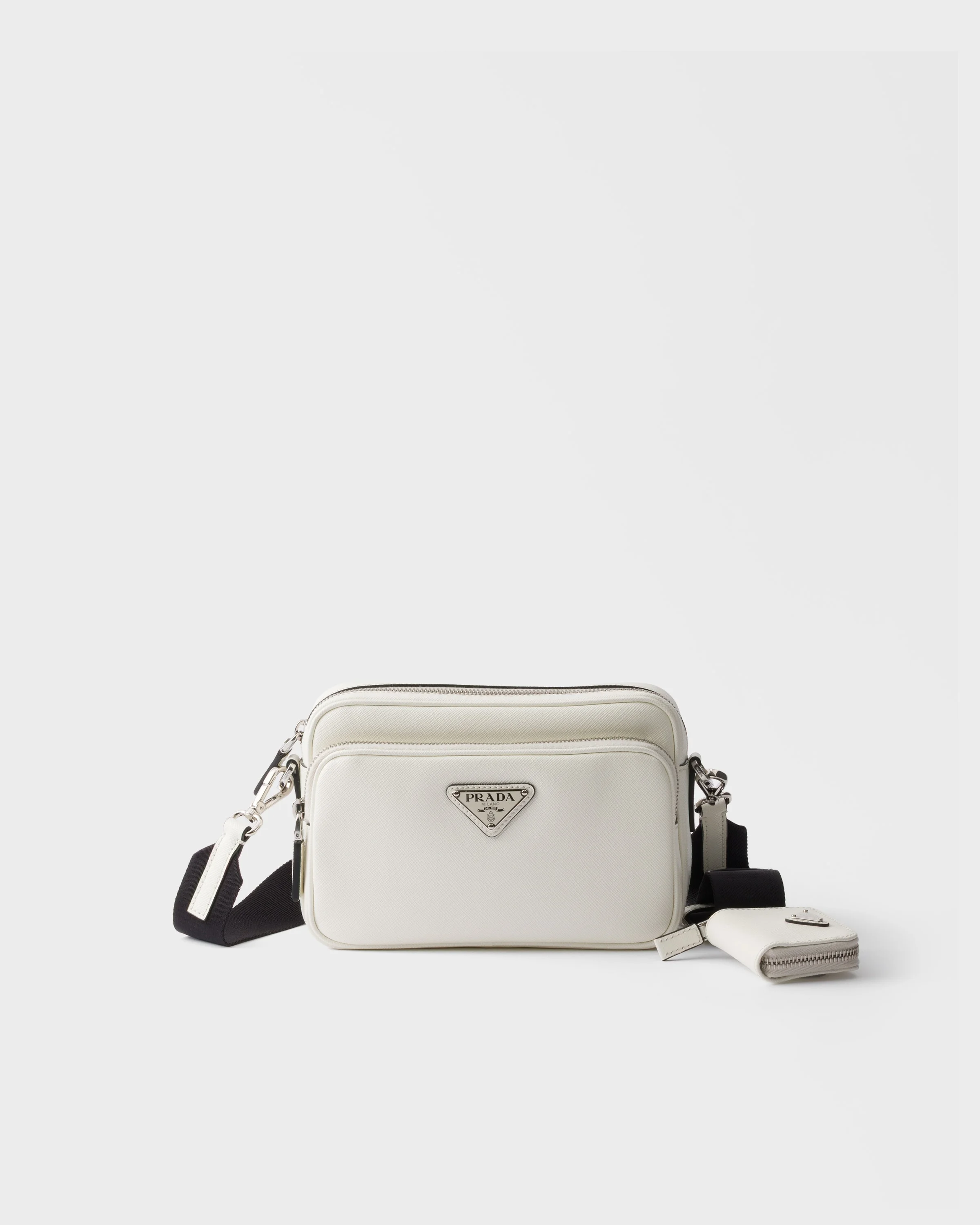 Saffiano leather shoulder bag - 1