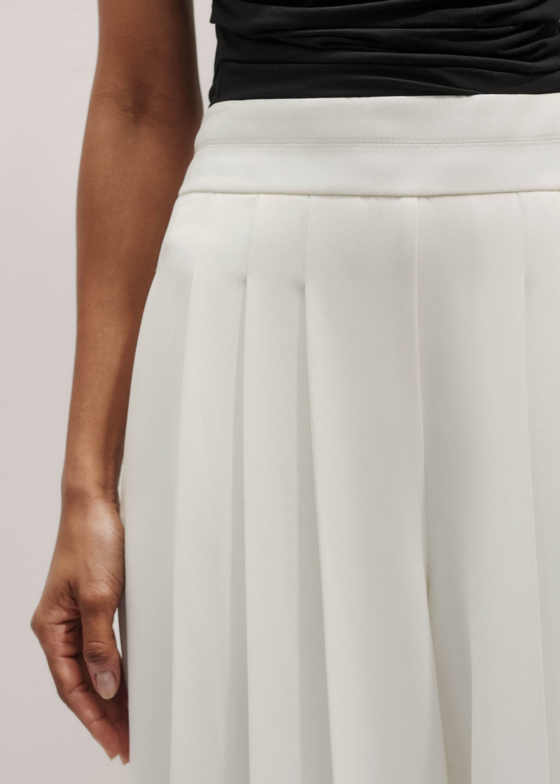 Satin Back Crepe Wide-Leg Trouser 5