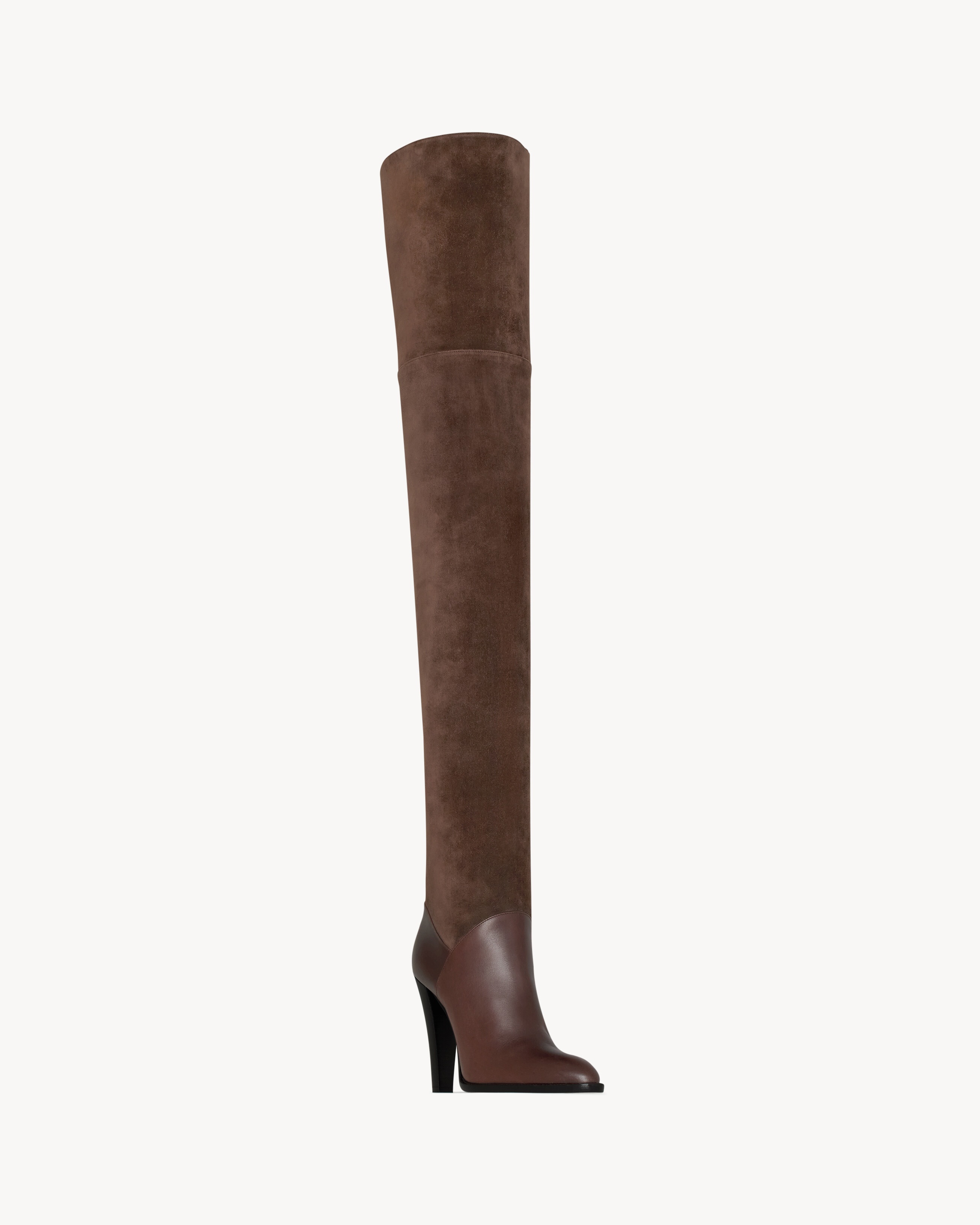 NADJA BOOTS IN SMOOTH LEATHER AND SUEDE - 5
