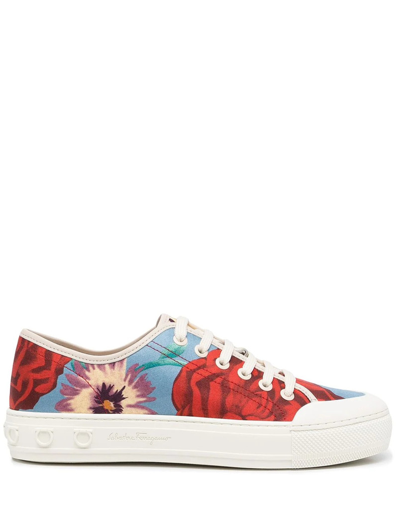 borg floral-print trainers 1