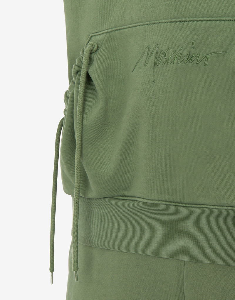 LOGO SIGNATURE FADED COTTON SWEATSHIRT 4