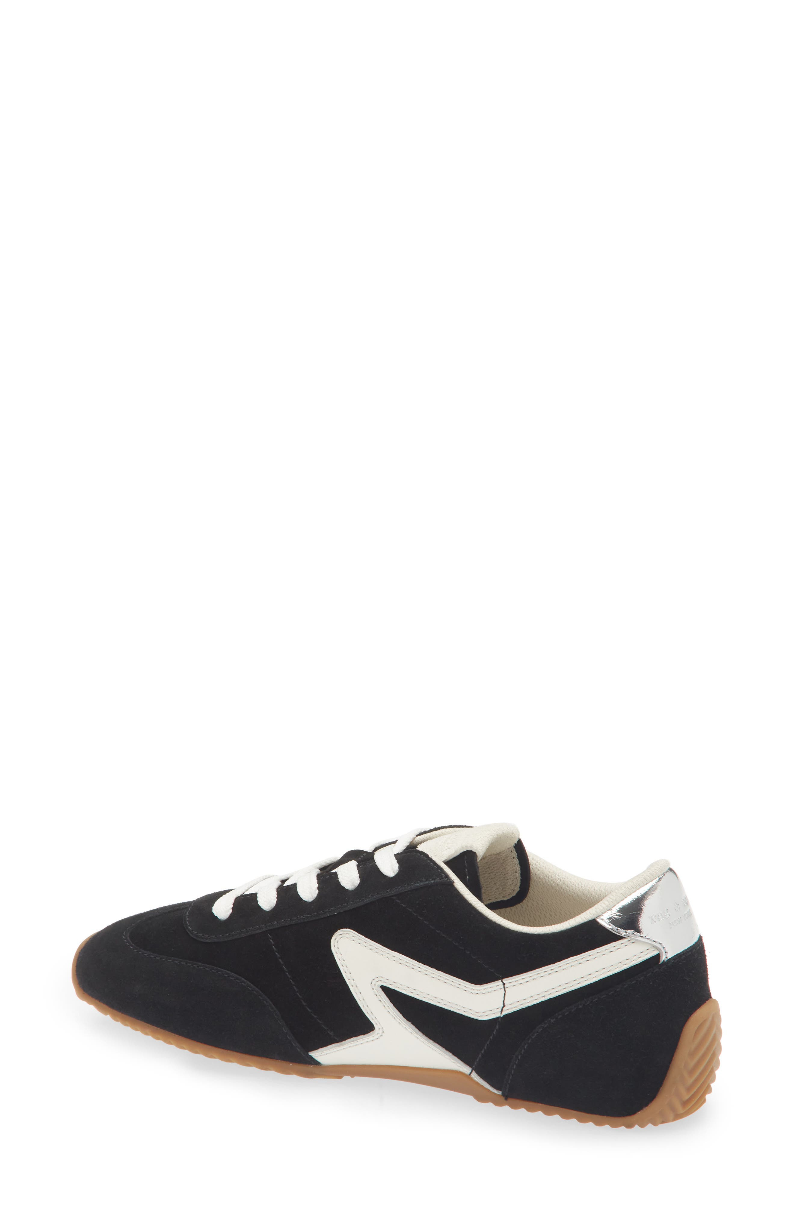rag & bone Retro Runner Slim Ultra Sneaker in Black White at Nordstrom - 2