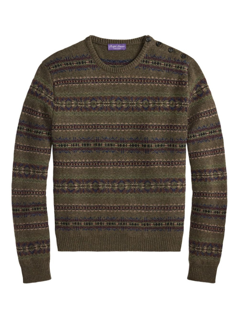 fairisle button-detail pullover 1
