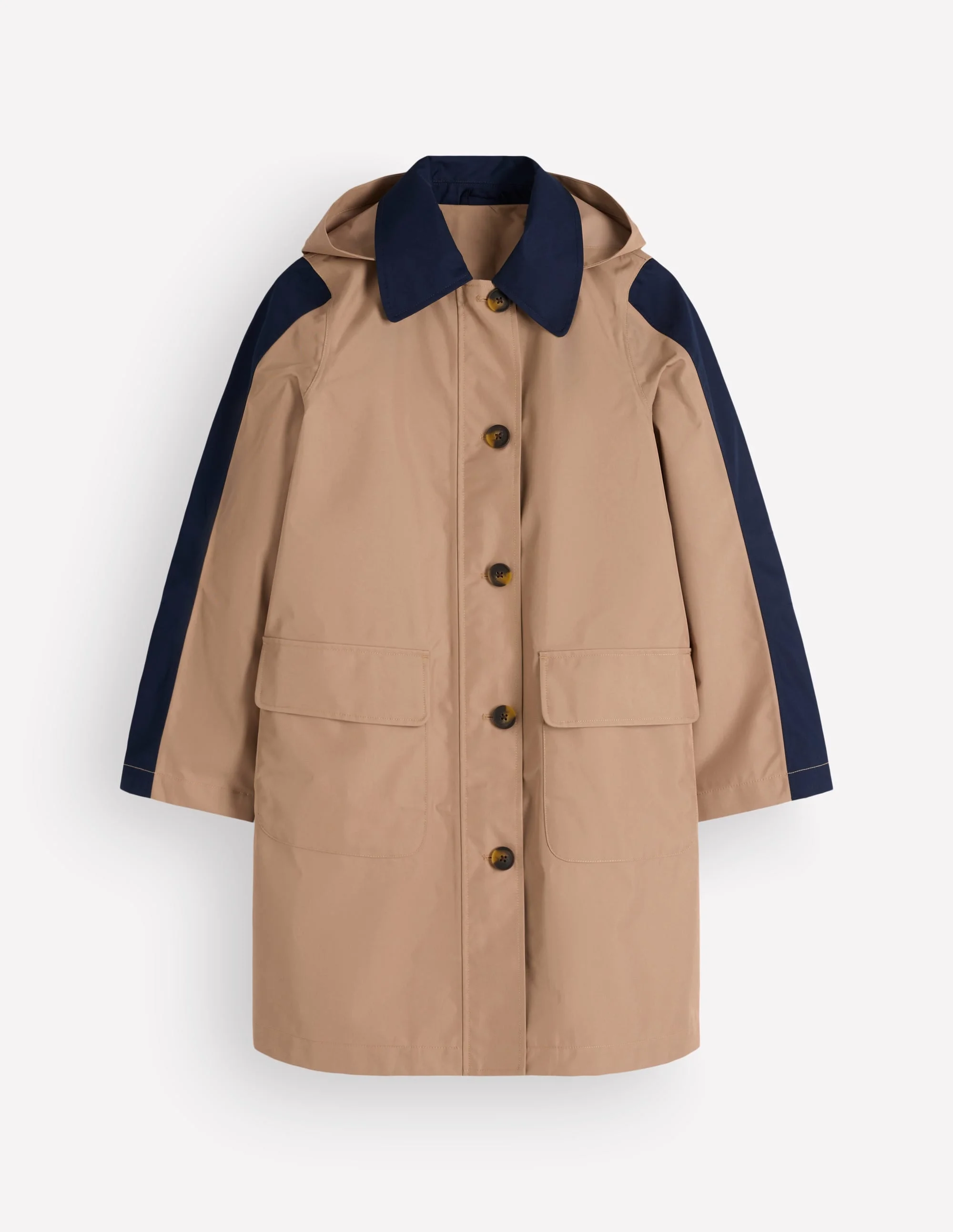 Colour block Raincoat-Amphora - 1