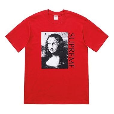 Supreme SS18 Mona Lisa Tee Red Printing Short Sleeve Unisex SUP-SS18-445 - 1