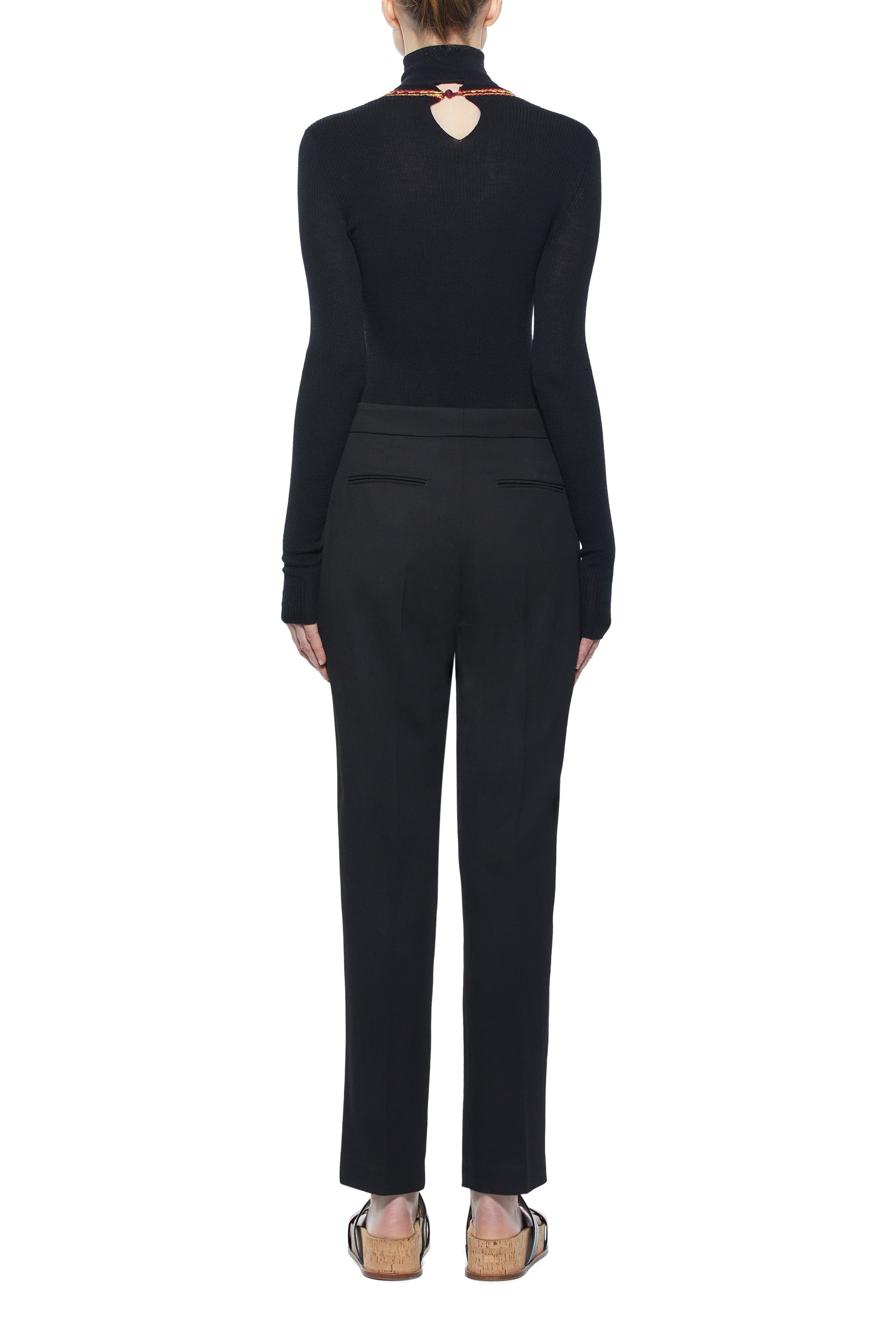 Michelle Pant in Silk Virgin Wool - 4