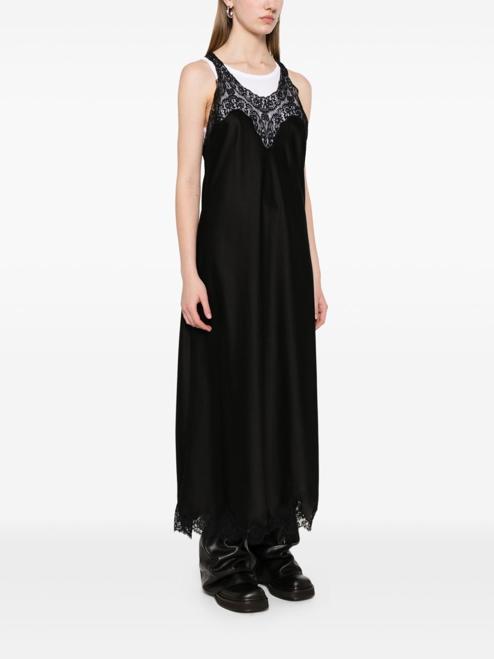 satin midi dress - 3