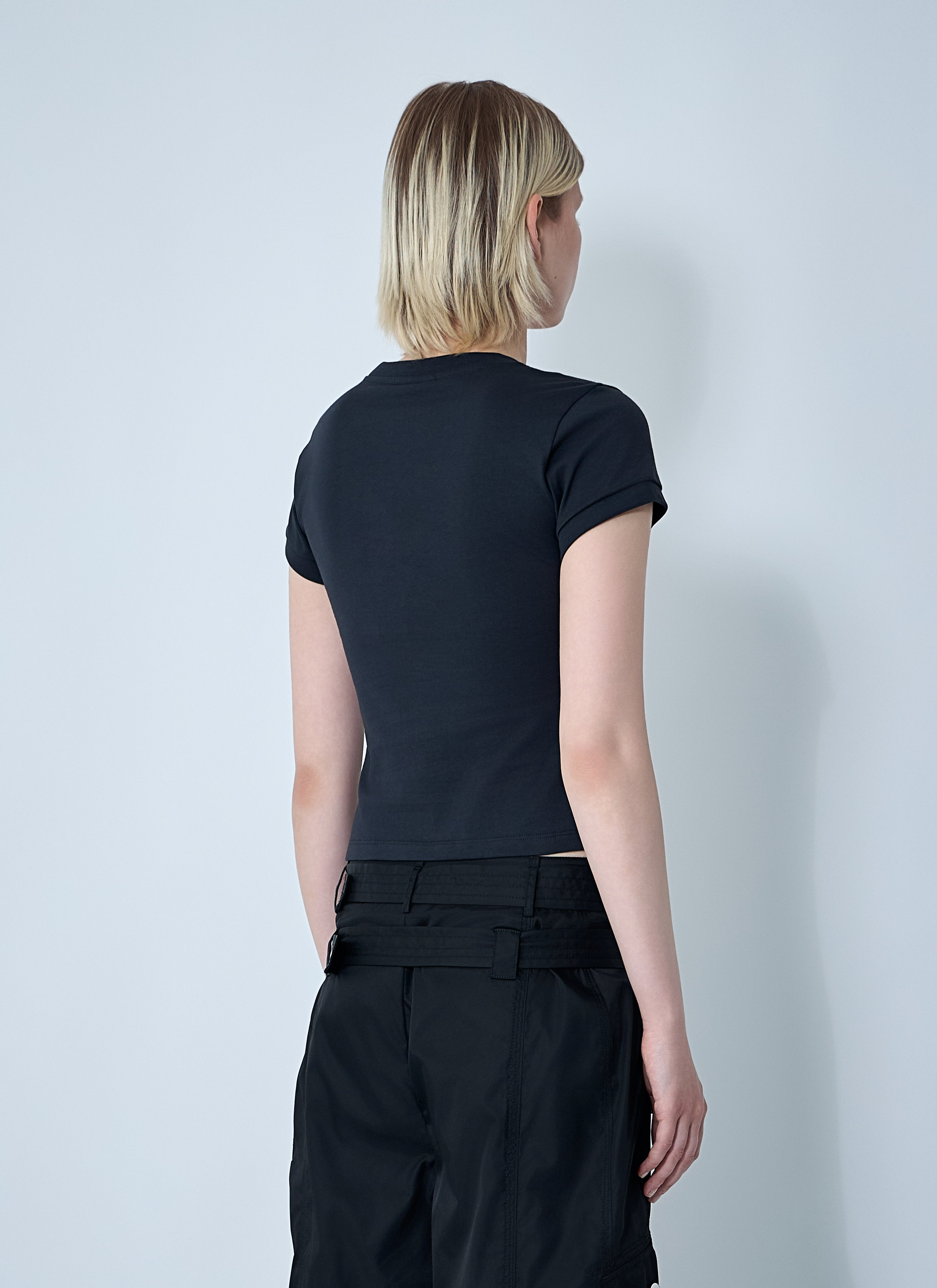 Ganni Women Logo Motif T-Shirt - 4