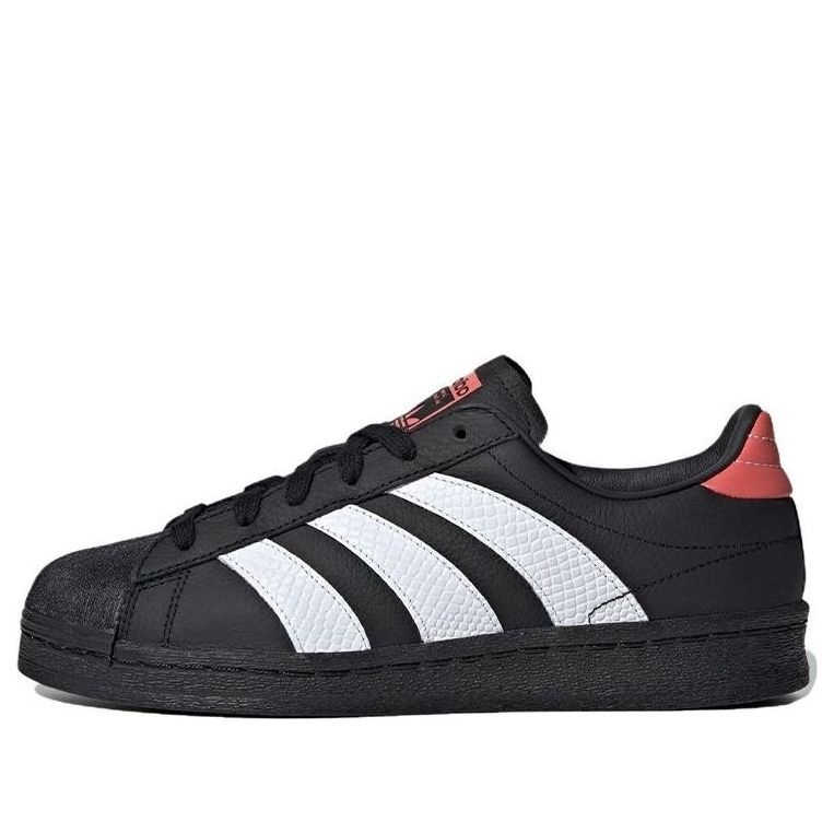 (WMNS) adidas Superstar 82 'Black White Scarlet' IE3056 - 1