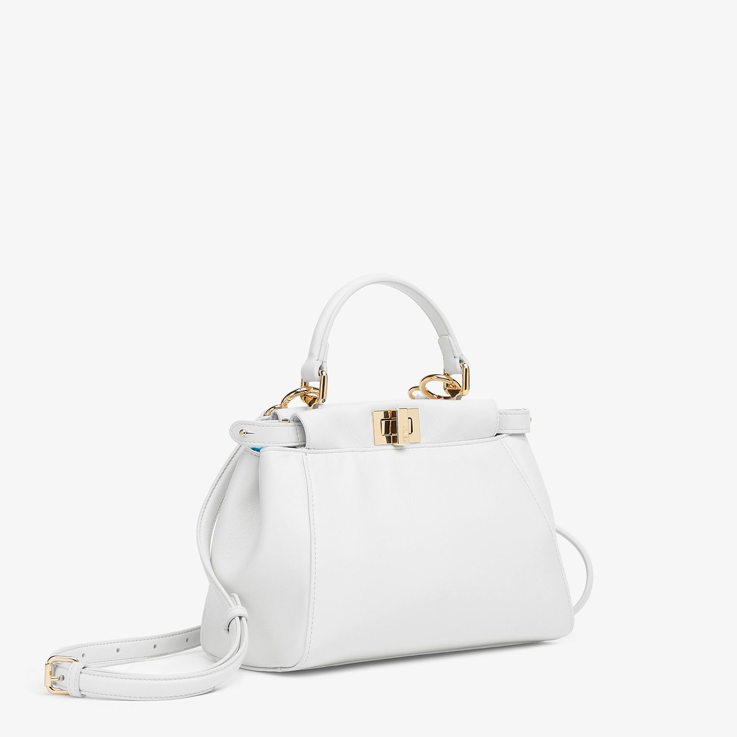 White nappa leather bag - 3