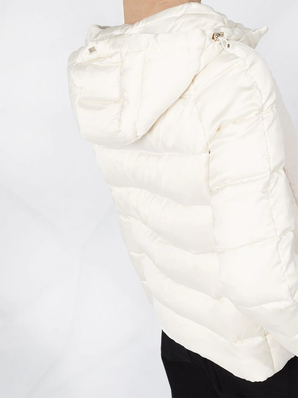 knitted panel puffer jacket - 3