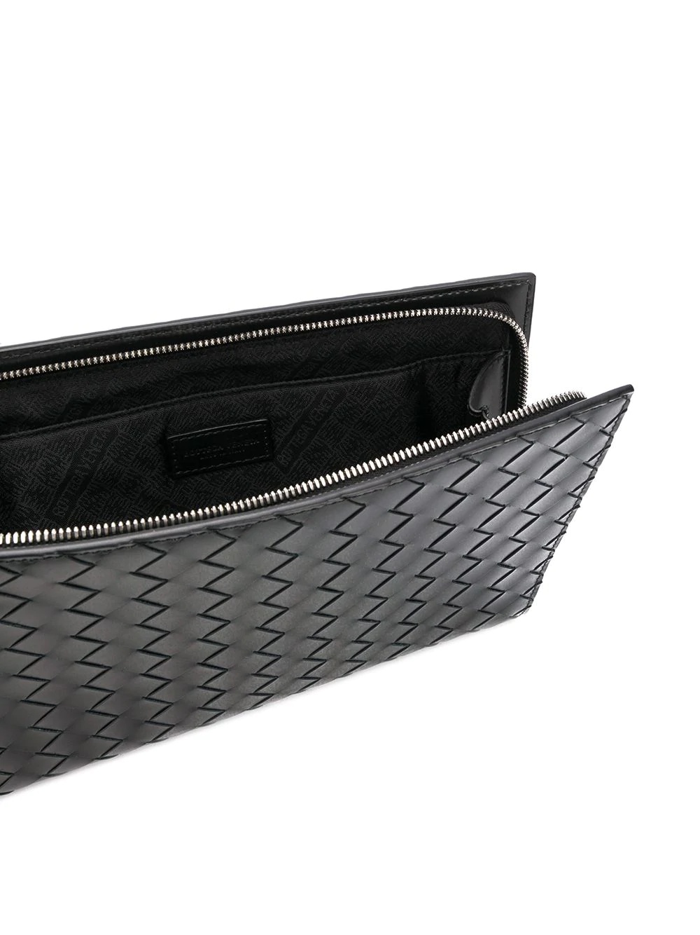 intrecciato-weave clutch - 5