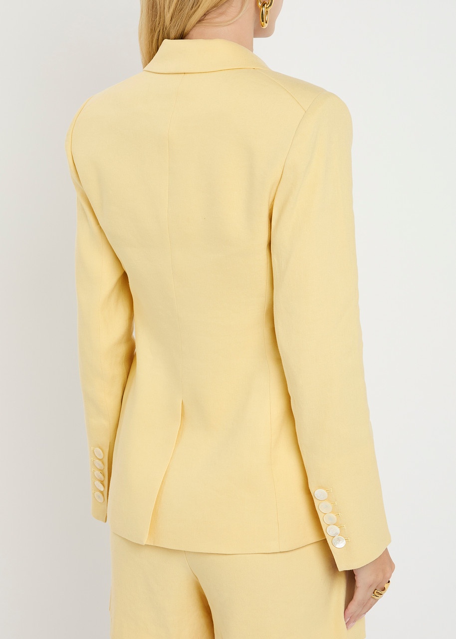 Veronica Beard Miller Dickey Linen-blend Blazer - 3