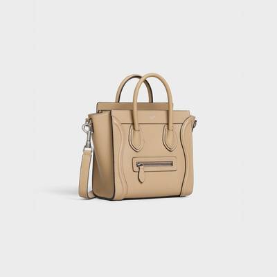 CELINE Nano Luggage bag in drummed calfskin outlook