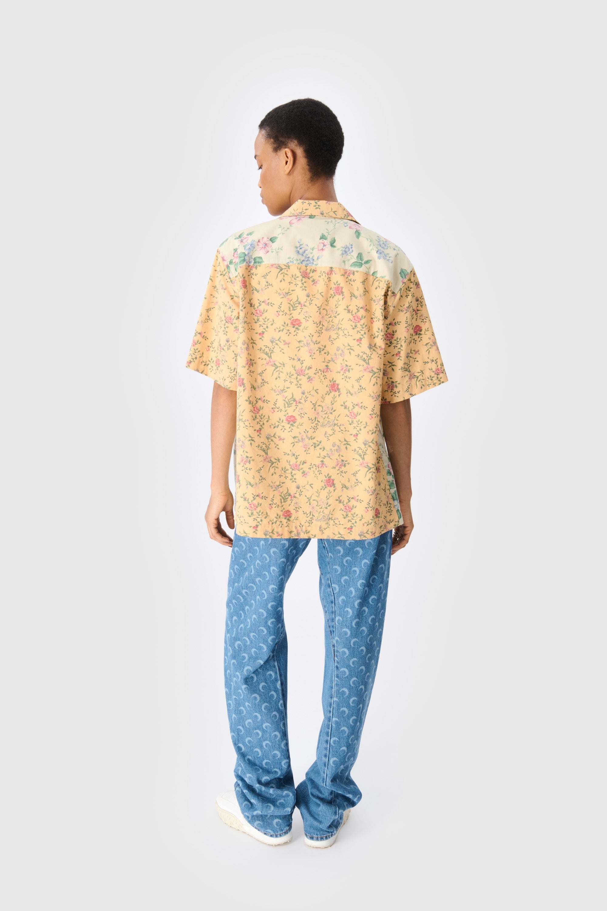 Moon Laser Denim Curved Jeans - 5