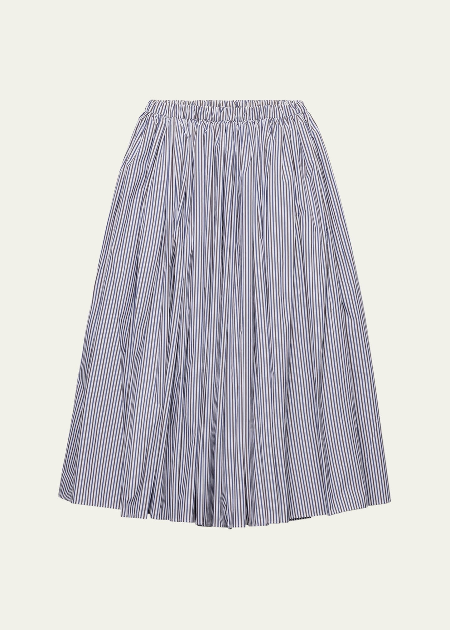 Striped A-Line Full Skirt - 1