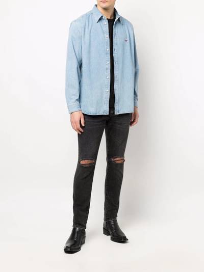 Diesel long-sleeved denim shirt outlook