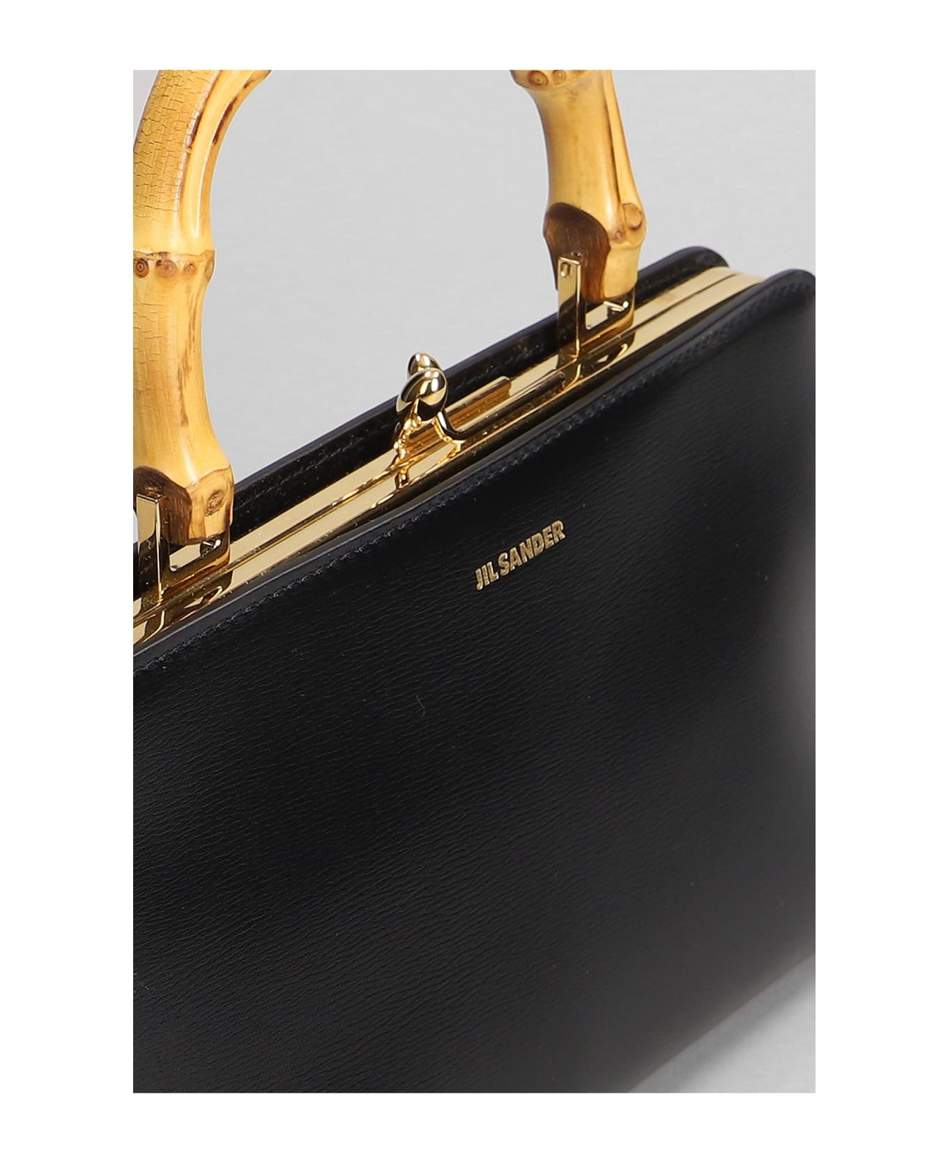 Gojii Bambo Shoulder Bag In Black Leather - 4