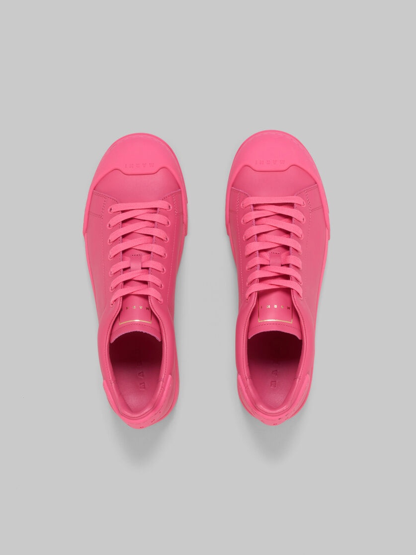 DADA BUMPER SNEAKER IN FUCHSIA LEATHER SNEAKER - 4