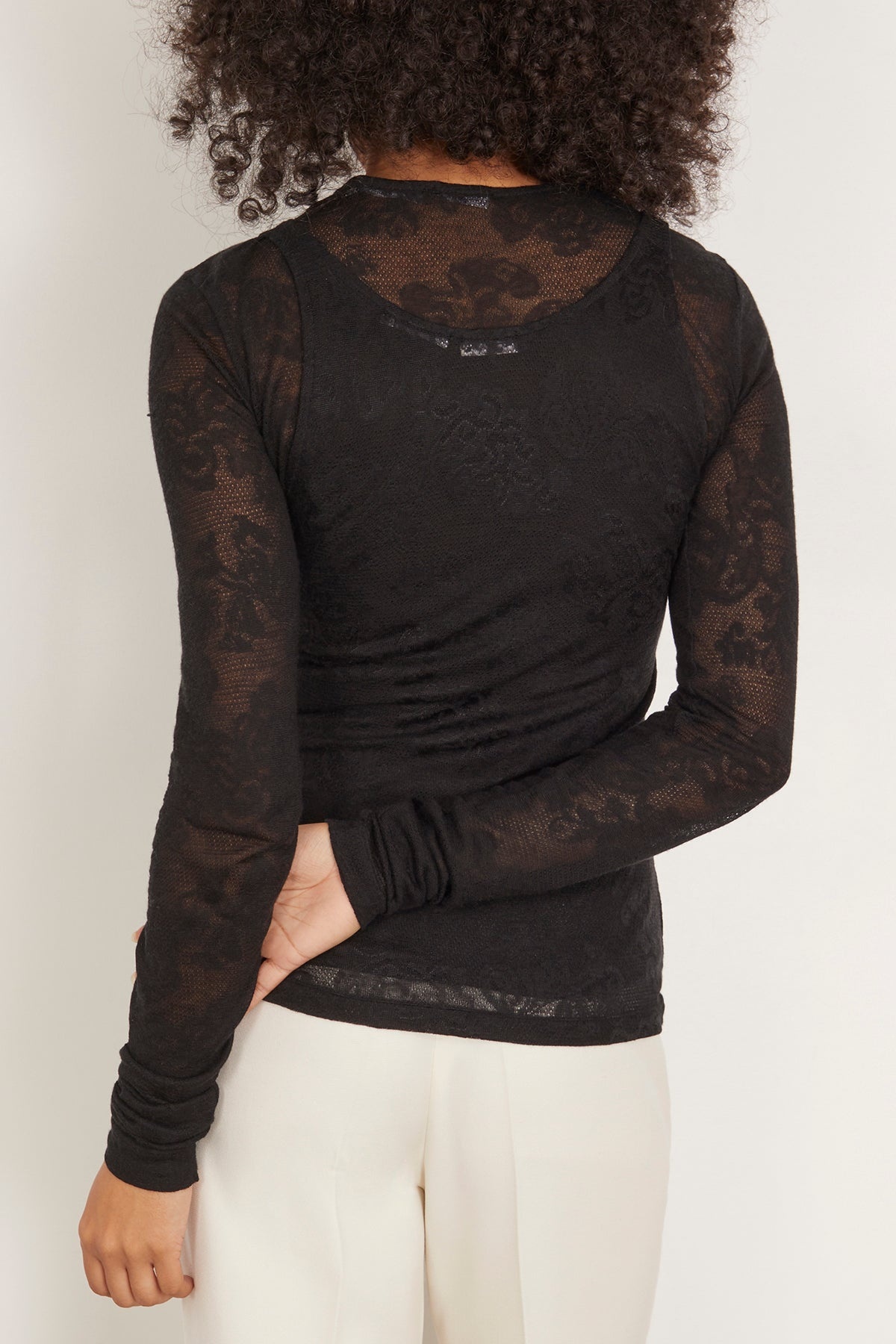 Chalet Top and Wrinkle Tank in Black - 4