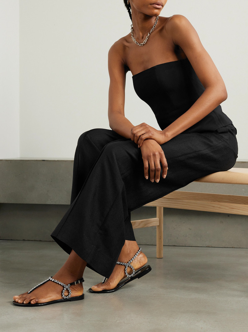 AQUAZZURA Almost Bare Crystal-embellished Pvc Sandals outlook