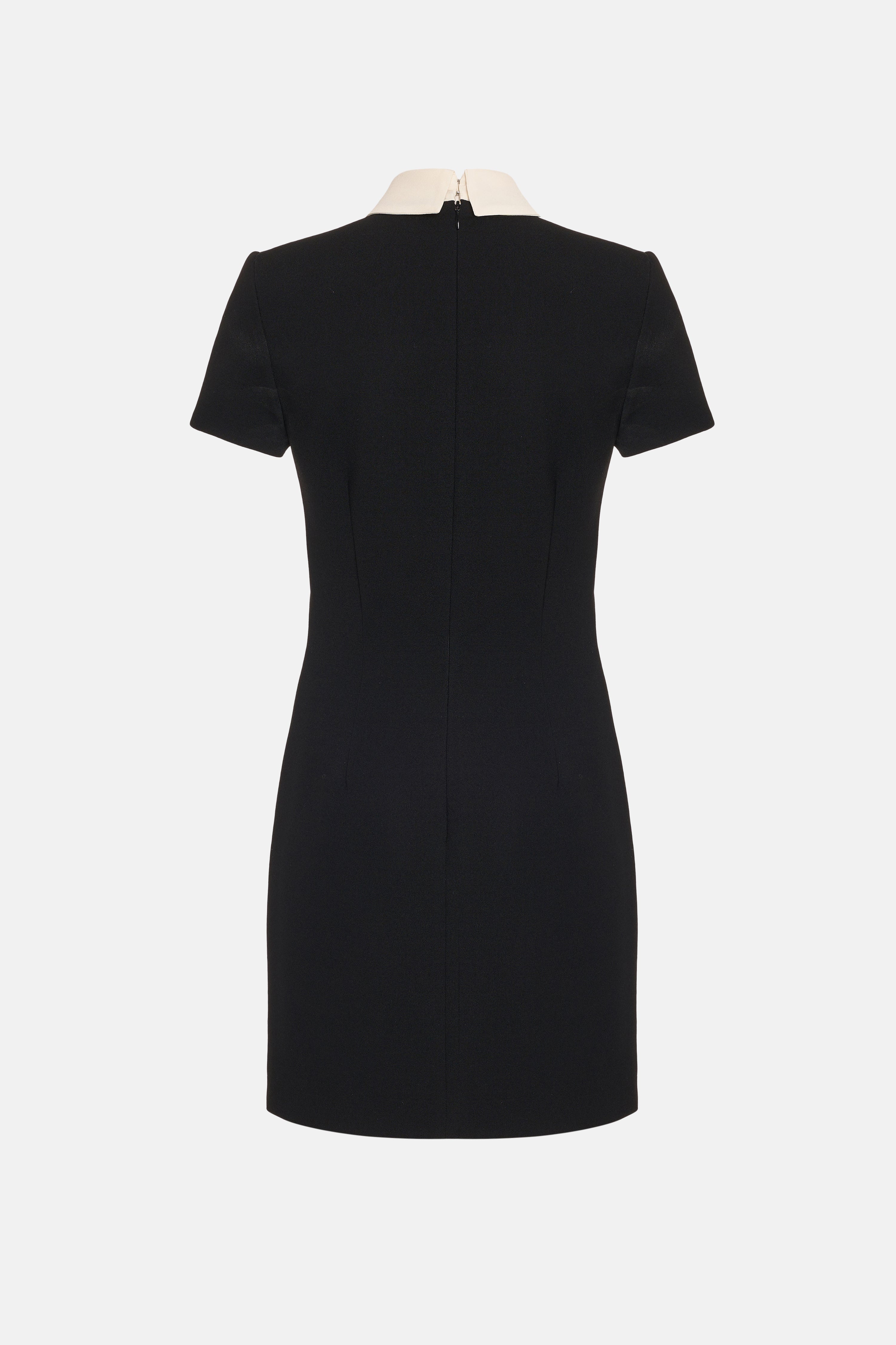 MINI DRESS WITH SILK JABOT - 2