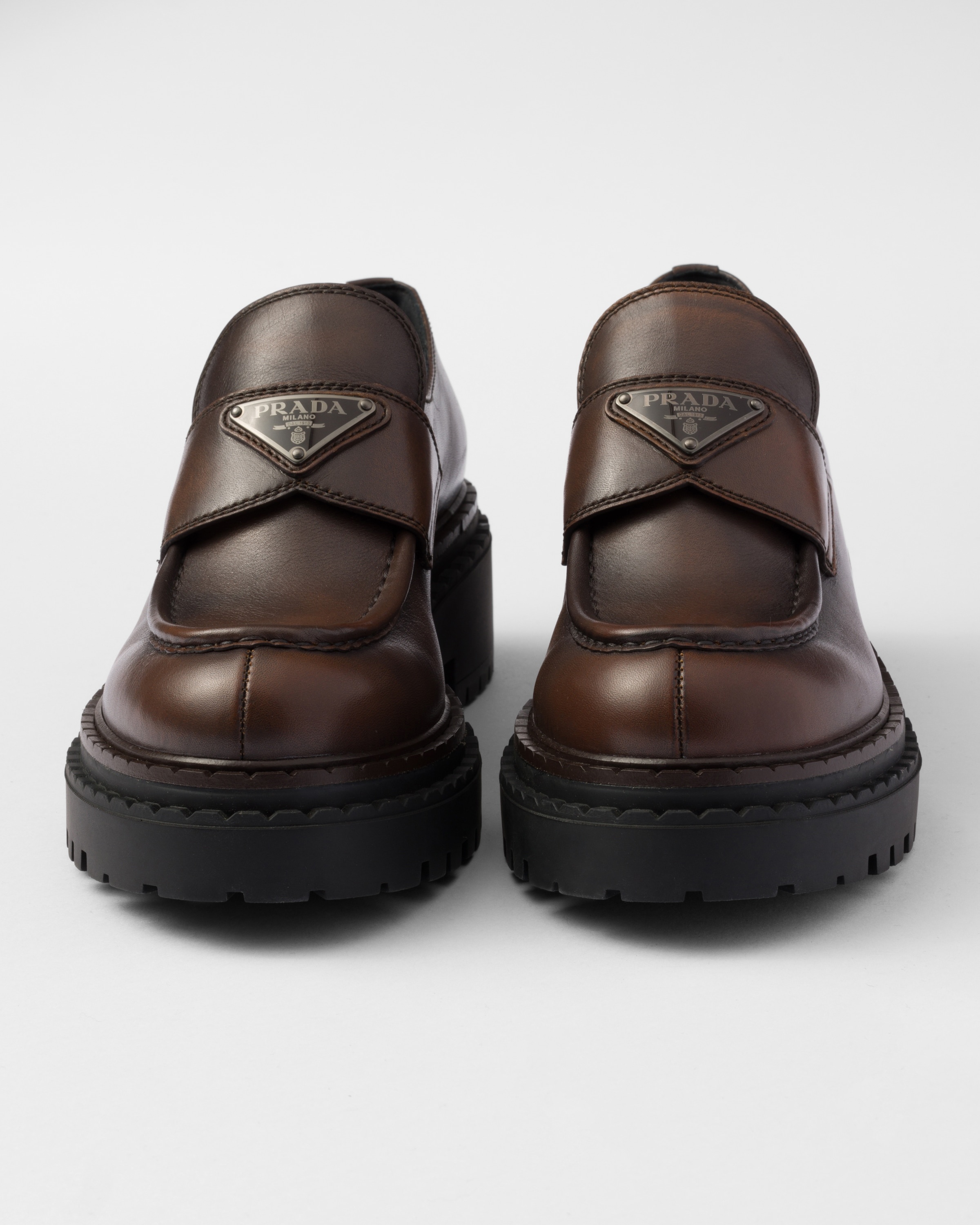 Double Chocolate leather loafers - 6