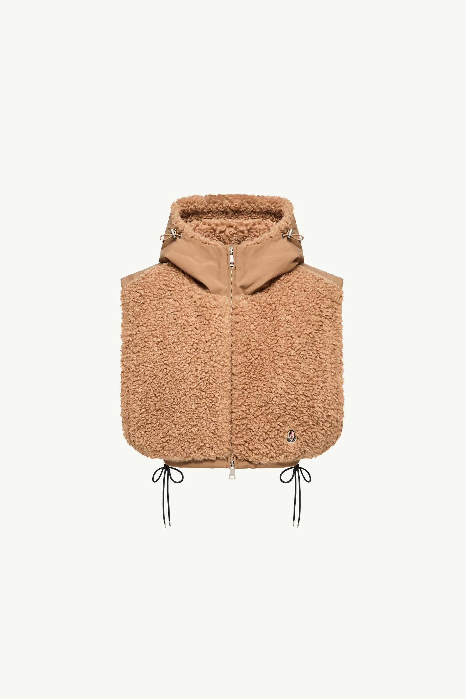 Teddy Fleece Hooded Padded Bib - 1