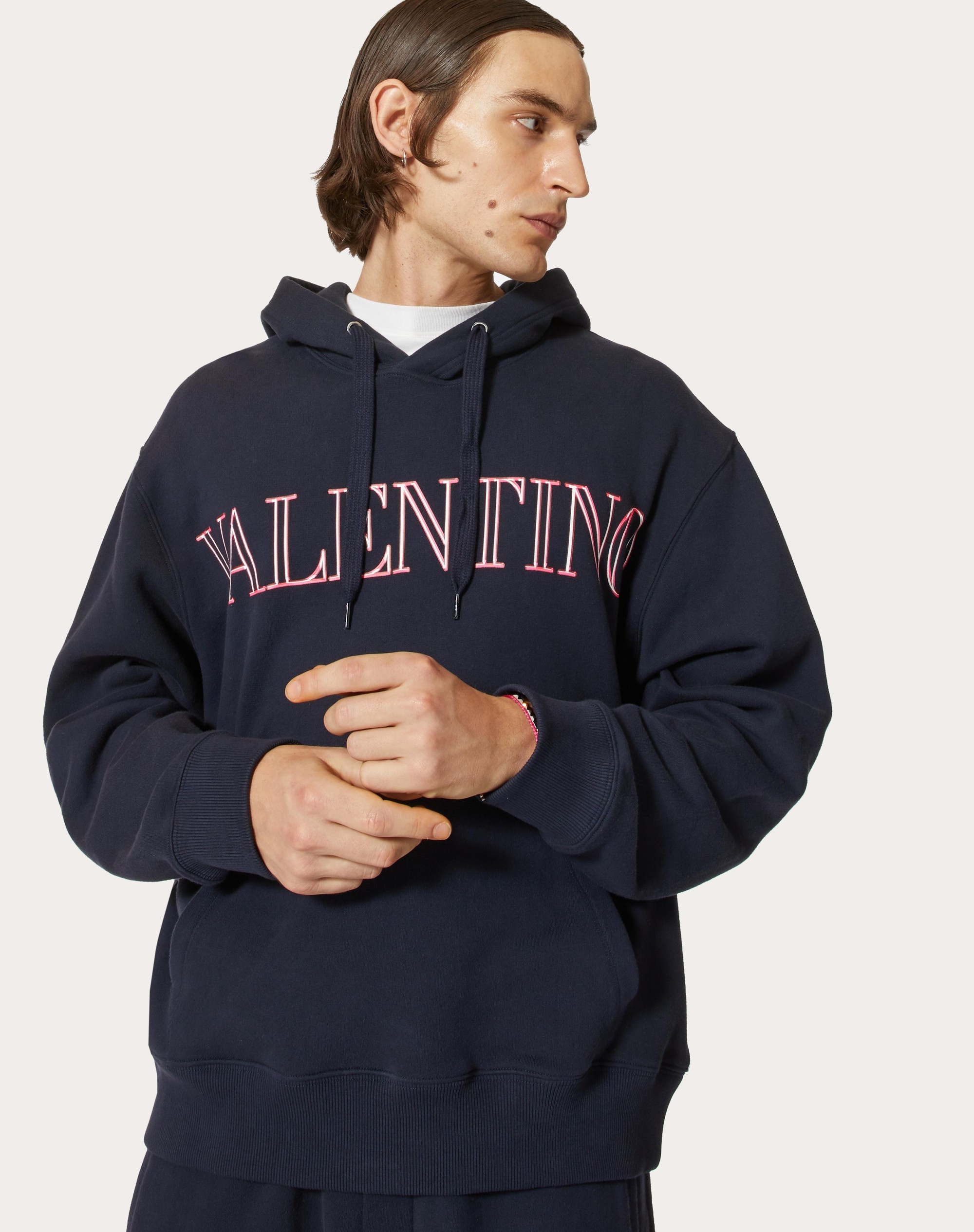 SWEATSHIRT WITH VALENTINO NEON UNIVERSE PRINT - 5