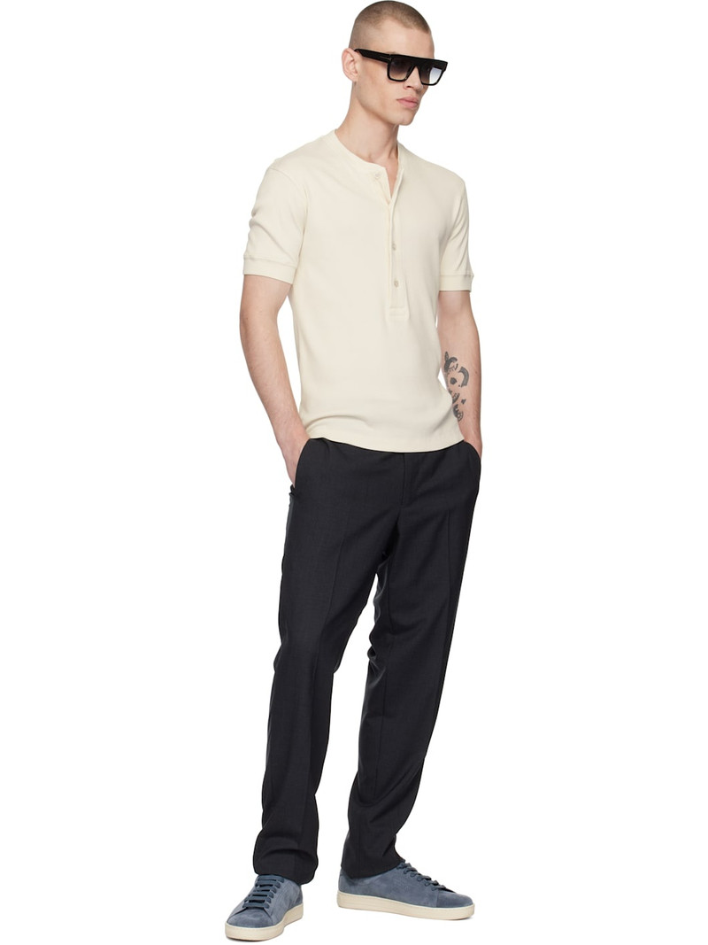 TOM FORD Blue Suede Warwick Sneakers outlook