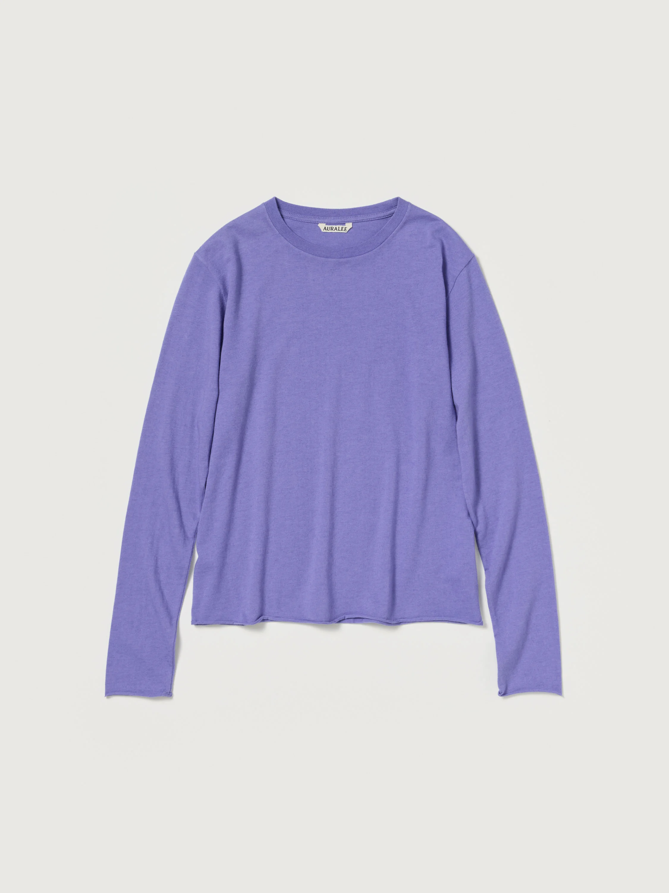 BRUSHED ORGANIC COTTON CASHMERE JERSEY L/S TEE - 1