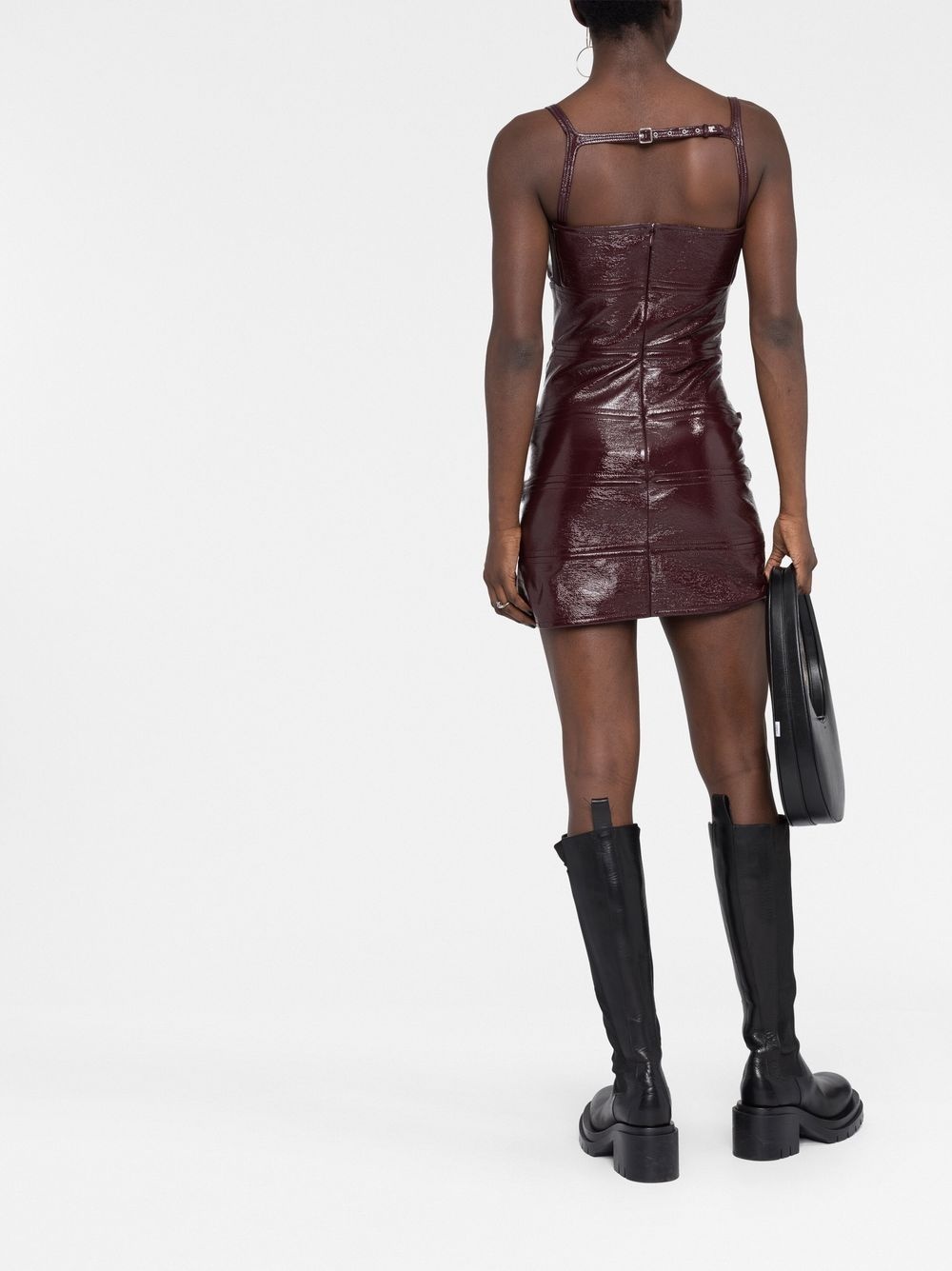sleeveless panelled minidress - 4