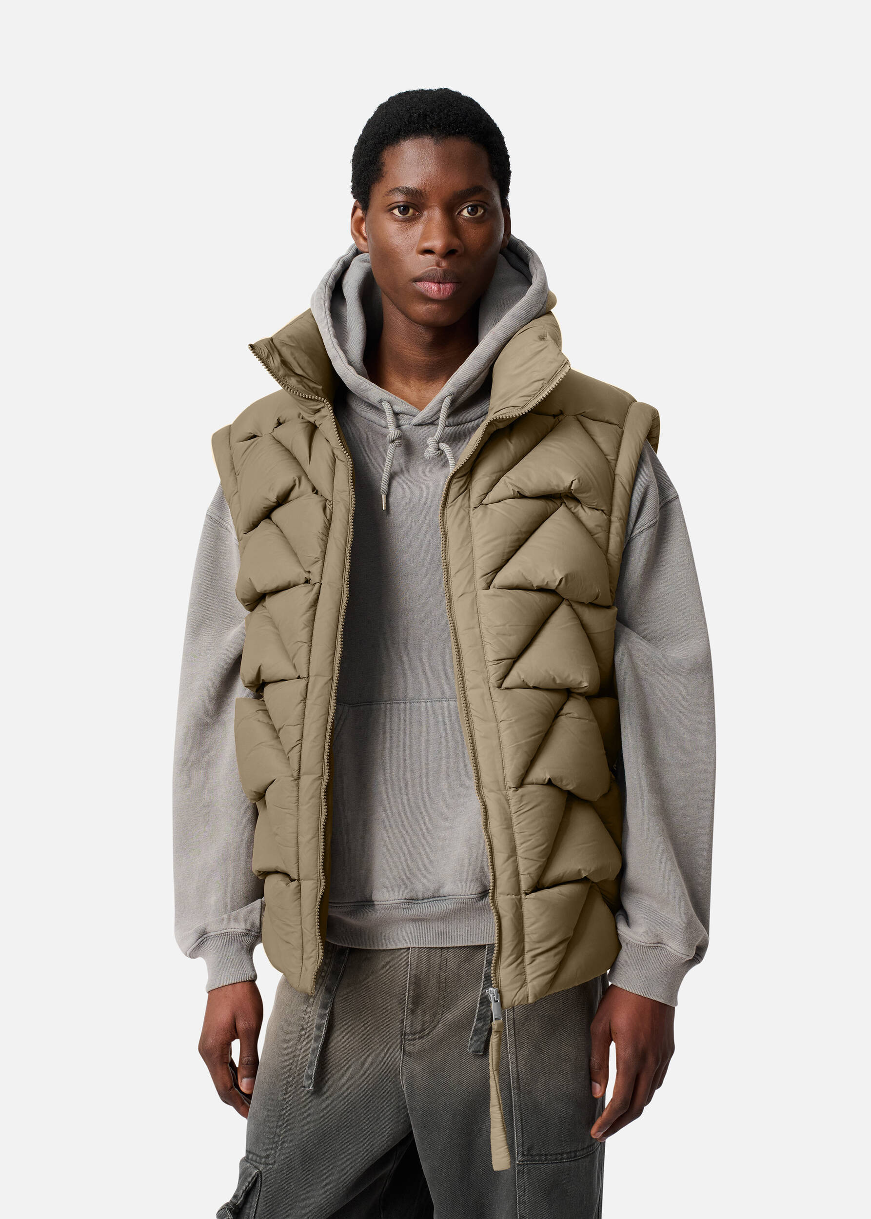 Knit Puffer Vest - 2
